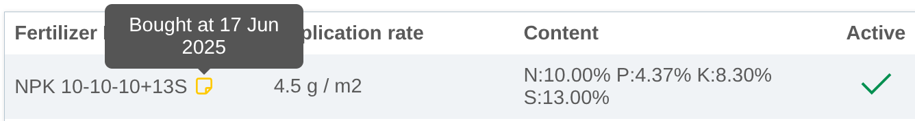 settings fertilizer right column