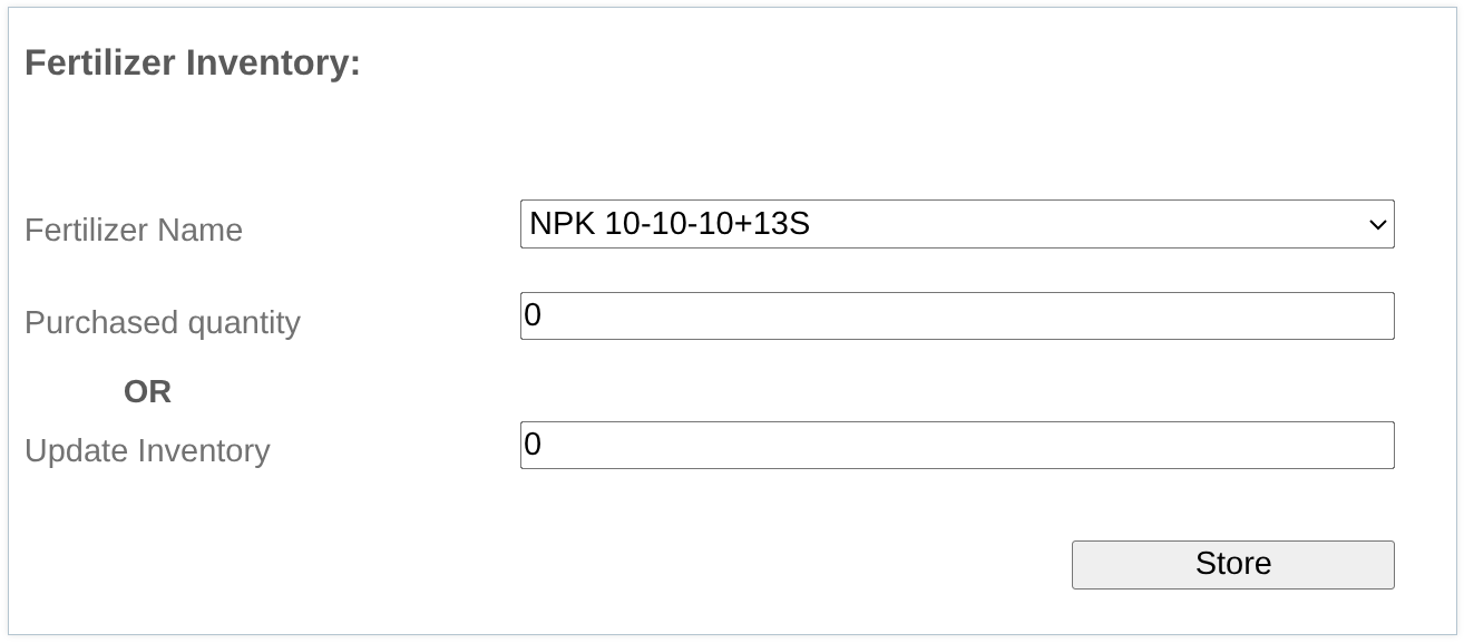 stock fertilizer left column